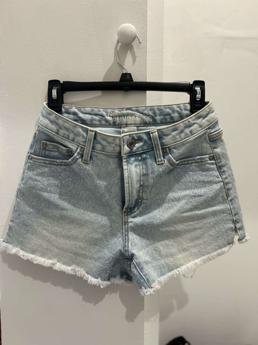 No Boundaries Light Wash Denim Shorts - Women